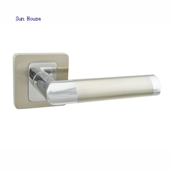 Door Handle Brush Nickel&Chrome