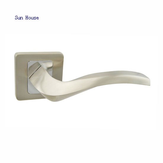 Door Handle Brush Nickel&Chrome